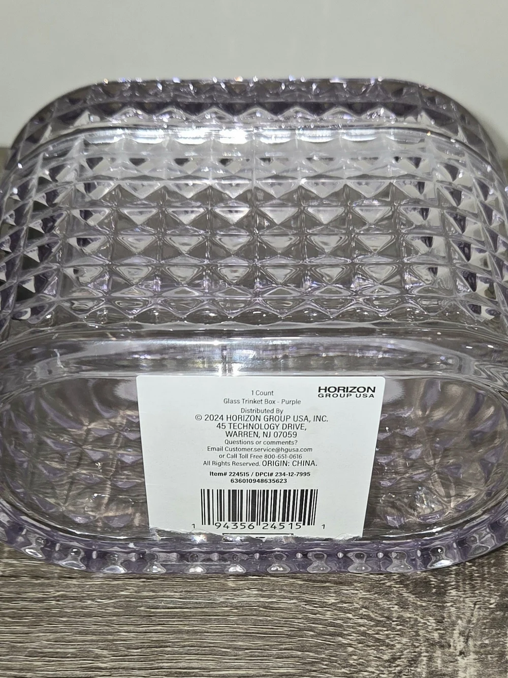 Glass Trinket Box Purple Target Bullseye Playground Art Deco 2024
